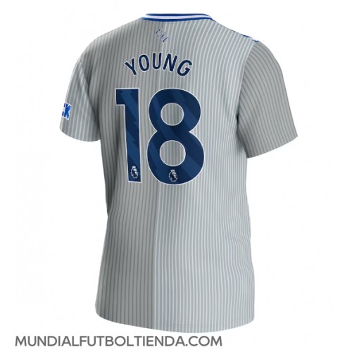 Camiseta Everton Ashley Young #18 Tercera Equipación Replica 2023-24 mangas cortas